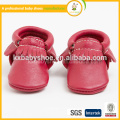 2015 дешевые wholesaleWholesale ботинки младенца неподдельной кожи, ботинки младенца итальянской кожи moccasin